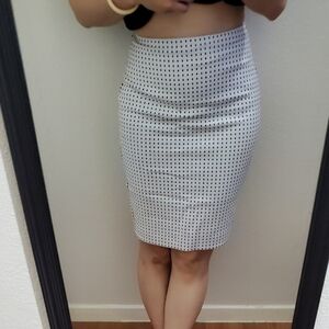 NWOT Express Polka-dot Pencil Skirt